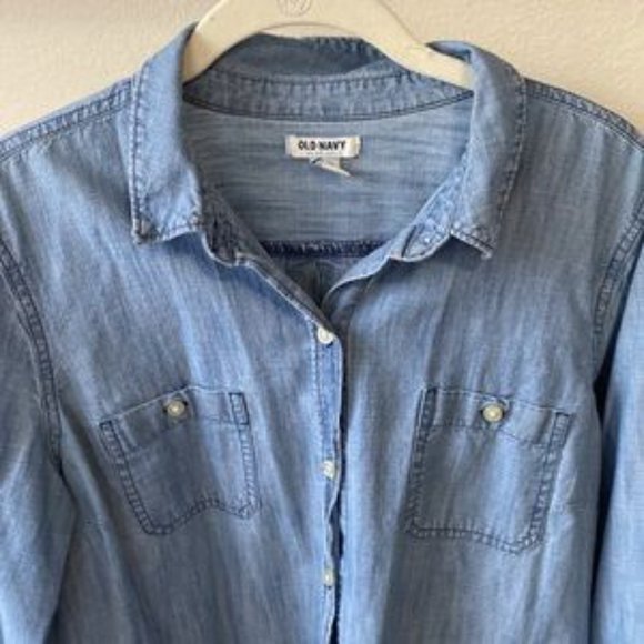 Old Navy Denim Button Down - Picture 2 of 4